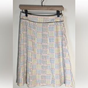 Boden Polka Dot A-Line Skirt